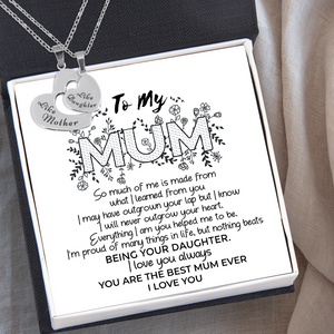Heart Hollow Necklaces Set - Family - To My Mum - You Are The Best Mum Ever - Ukgnfb19002