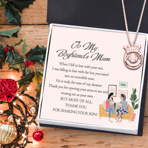 Crown Necklace - Family - To My Boyfriend's Mum - Thank You For Sharing Your Son - Ukgnzq19001