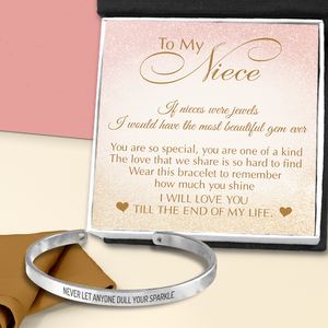Niece Bracelet - Family - To My Niece - I Will Love You Til The End Of My Life - Ukgbzf28003