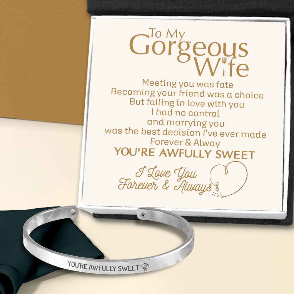 Cooking Bracelet - Cooking - To My Wife - You're Awfully Sweet - Ukgbzf15009