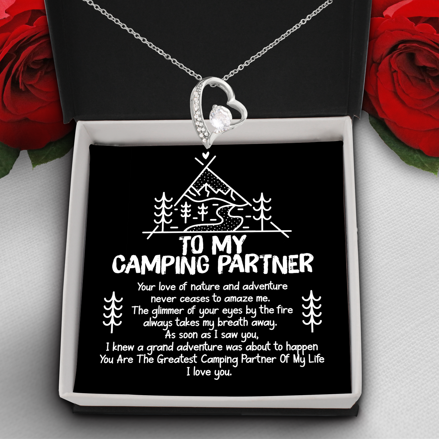 Forever Love Necklace - Camping - To My Camping Partner - I Love You - Uksnr13013