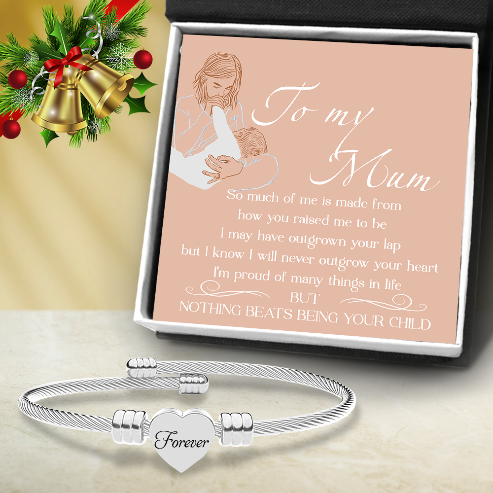Heart Charm Bangle - Family - To My Mum - Being Your Child - Ukgbbe19001