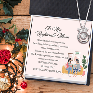 Crown Necklace - Family - To My Boyfriend's Mum - Thank You For Sharing Your Son - Ukgnzq19001