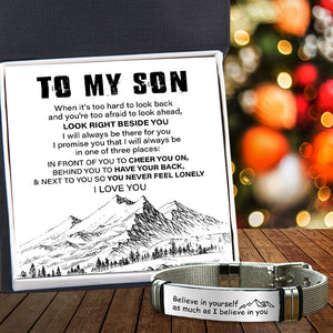 Fashion Bracelet - Travel - To My Son - Believe In Yourself As Much As I Believe In You - Ukgbe16001