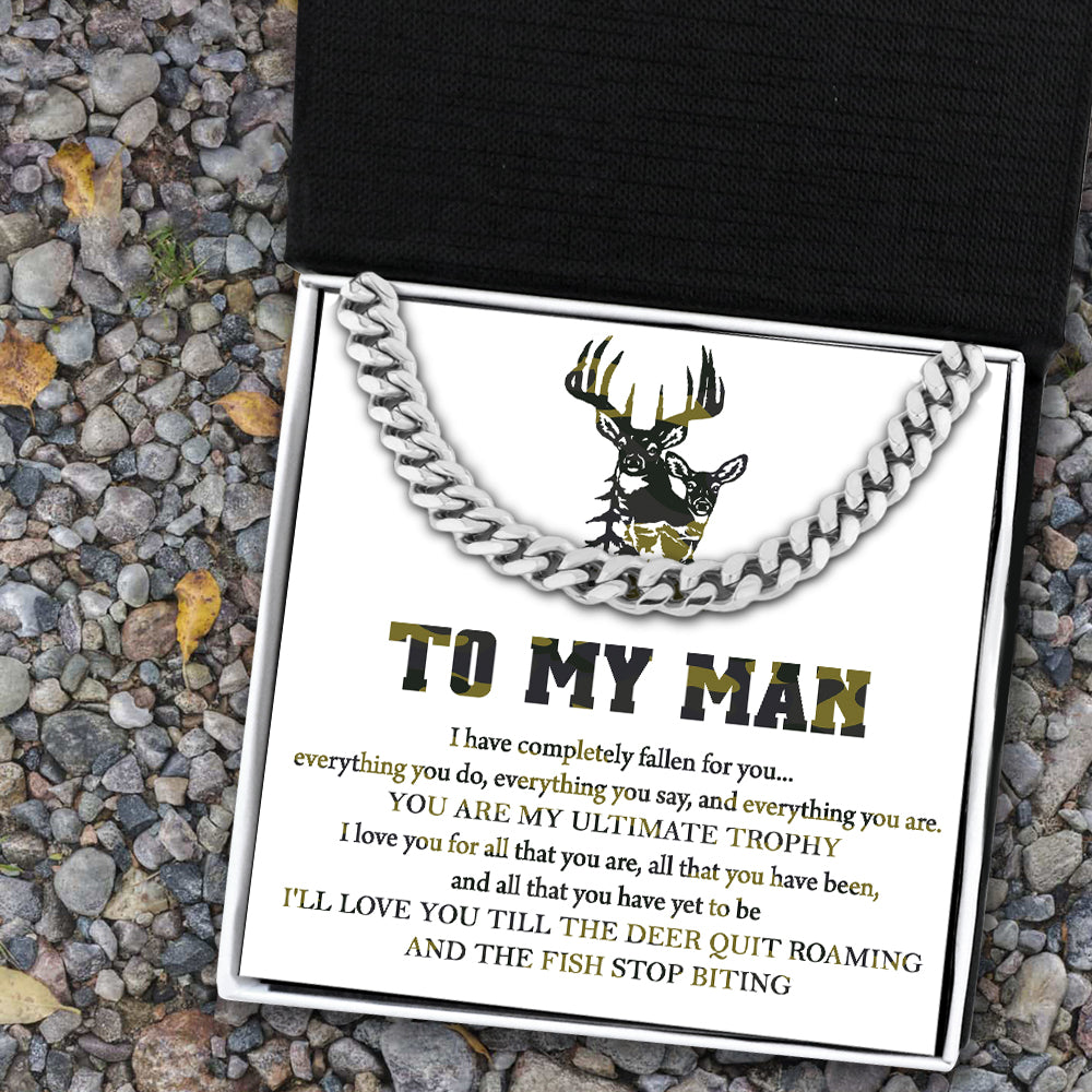 Cuban Link Chain - Hunting - To My Man - You Are My Ultimate Trophy - Ukgnft26003