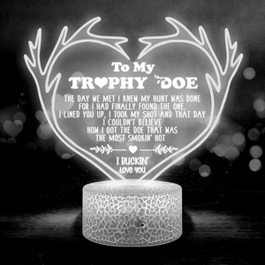 3D Led Light - Hunting - To My Trophy Doe - I Buckin' Love You - Ukglca13033