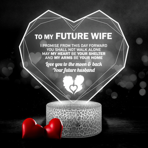 Heart Led Light - Family - To My Future Wife - Love You To The Moon & Back - Ukglca25004
