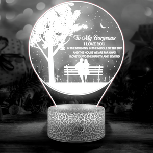 3D Led Light - Family - To My Gorgeous - I Love You To The Infinity And Beyond - Ukglca13008
