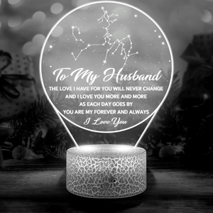 3D Led Light - Family - To My Husband - You Are My Forever And Always - Ukglca14006