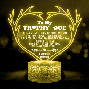 3D Led Light - Hunting - To My Trophy Doe - I Buckin' Love You - Ukglca13033