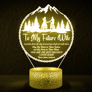 3D Led Light - Cycling - To My Future Wife - May My Heart Be Your Shelter - Ukglca25005