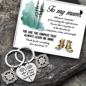 Compass Puzzle Keychains - Hiking - To My Mum - Love You Always - Ukgkdf19001