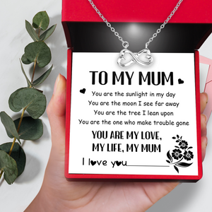 Infinity Heart Necklace - Family - To My Mum - You Are The Sunlight In My Day - Ukgna19003