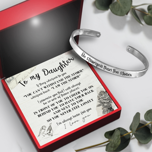 Daughter's Bracelet - Family - To My Daughter - Be Stronger Than The Storm - Ukgbzf17023