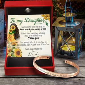 Daughter's Bracelet - Family - From Dad - To My Daughter - You Will Always Be My Baby Girl - Ukgbzf17022