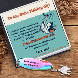 Sequin Fishing Bait - Fishing - To My Daughter - You'll Always Be My Baby Fishing Girl - Ukgfab17002