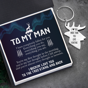 Hunting Keychain - Hunting - To My Man - You're My First Thought In The Morning - Ukgkds26002