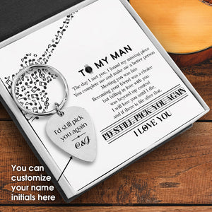 Personalised Guitar Pick Keychain - To My Man - You Complete Me - Ukgkam26002