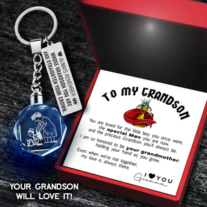 Led Light Keychain - Family - To My Grandson - Even When We're Not Together, My Love Is Always There - Ukgkwl22004