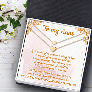 Aunt & Niece Heart Necklace - Family - To My Aunt - How Special You Are To Me - Ukglme30001