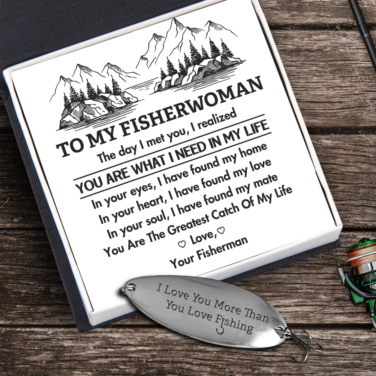 Fishing Lure - Fishing - To My Fisherwoman - You Are The Greatest Catch Of My Life - Ukgfb13001