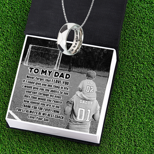 Football Pendant Necklace - Football - To My Dad - You'll Always Be My Best Coach - Ukgnfh18002