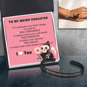 Skull Bracelet - Skull - To My Weird Daughter - How Truly Deeply Loved You Are - Ukgbzf17014