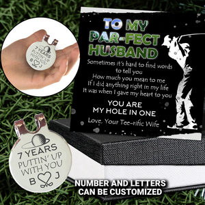Personalized Golf Marker - Golf - To My Husband - You Are My Hole In One - Ukgata14006