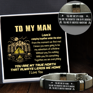 Fashion Bracelet - Camping - To My Man - You Are My Truth North - Ukgbe26003