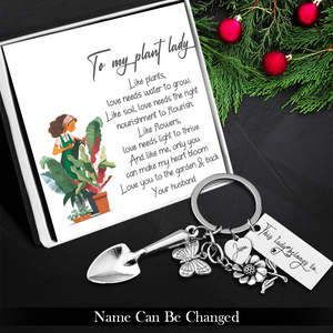Personalised Garden Keychain - Garden - To My Plant Lady - Love You To The Garden And Back - Ukgkdy15001