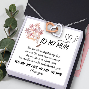 Interlocked Heart Necklace - Family - To My Mum - You Are The Tree I Lean Upon - Ukgnp19006