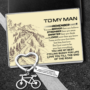 Cycling Keychain - Cycling - To My Man - I Need You Here With Me - Ukgkac26001
