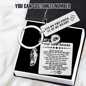 Personalised Football Calendar Keychain - Football - To My Man - In My Heart - Ukgkra26004
