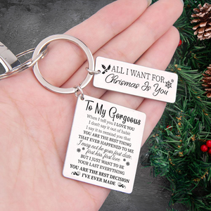 Calendar Keychain - Family - To My Gorgeous - All I Want For Christmas Is You - Ukgkr13003