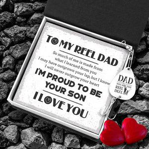 Engraved Fishing Hook - Fishing - To My Reel Dad - I'm Proud To Be Your Son - Ukgfa18016