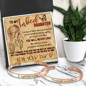 Couple Bracelets - Tattooed - To My Inked Daughter - You Will Never Lose - Ukgbt17001
