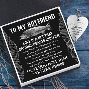 Heart Fishing Lure - Fishing - To My Boyfriend - I Love You More Than You Love Fishing - Ukgfc12002