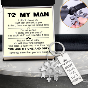 Multitool Keychain - Hiking - To My Man - You Are My One And Only - Ukgktb26008