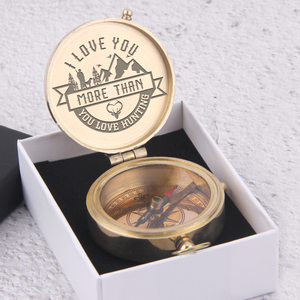 Engraved Compass - Hunting - To My Man - I Love You More Than You Love Hunting - Ukgpb26094