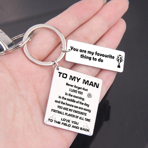 Calendar Keychain - Football - To My Man - You Are My Favorite Football Player Of All Time - Ukgkr26009