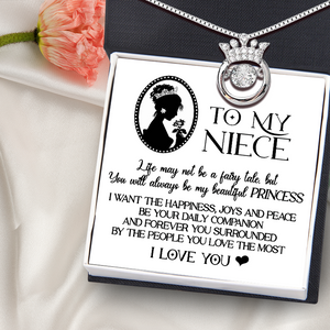 Crown Necklace - Family - To My Niece - You Will Always Be My Beautiful Princess - Ukgnzq28008