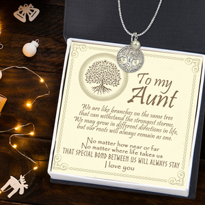 Yggdrasil Necklace - Family - To My Aunt - I Love You - Ukgnzp30002