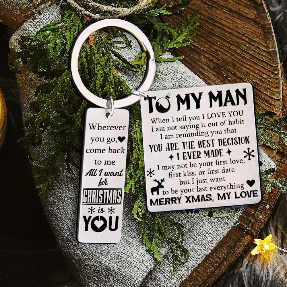 Calendar Keychain - Family - To My Man - Wherever You Go, Come Back To Me - Ukgkr26024