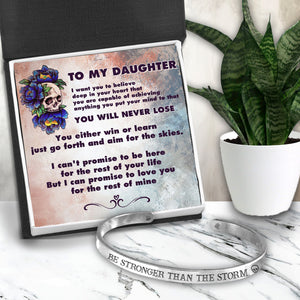 Skull Bracelet - Skull & Tattoo - To My Daughter - Go Forth And Aim For The Skies - Ukgbzf17006