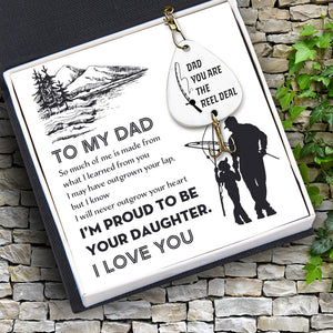 Engraved Fishing Hook - Fishing - From Daughter - To My Dad - I'm Proud To Be Your Daughter - Ukgfa18007