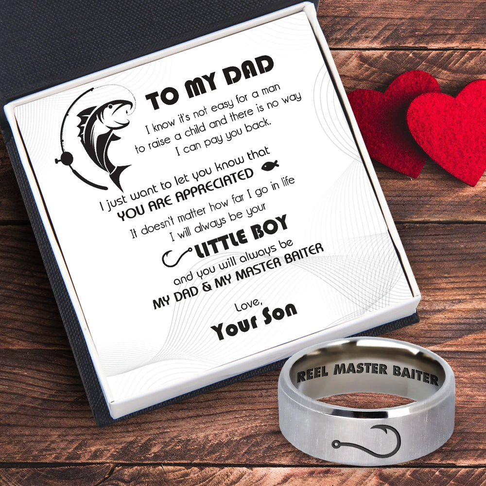 Fishing Ring - Fishing - To My Dad - I Will Always Be Your Little Boy- Ukgri18016