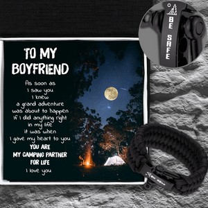 Paracord Rope Bracelet - Camping - To My Boyfriend - I Love You - Ukgbxa12001
