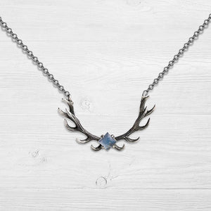 Antler Moonstone Necklace - Hunting - To My Future Wife - You Are My Ultimate Trophy - Ukgnfw25001