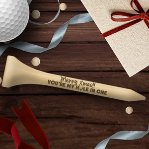 Wooden Golf Tee - Golf - To My Man - Merry Xmas!! You're My Hole In One - Ukgah26001