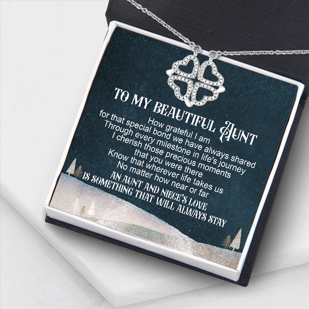 Lucky Necklace - Family - To My Aunt - I Cherish Those Precious Moments That You Were There - Ukgnng30004